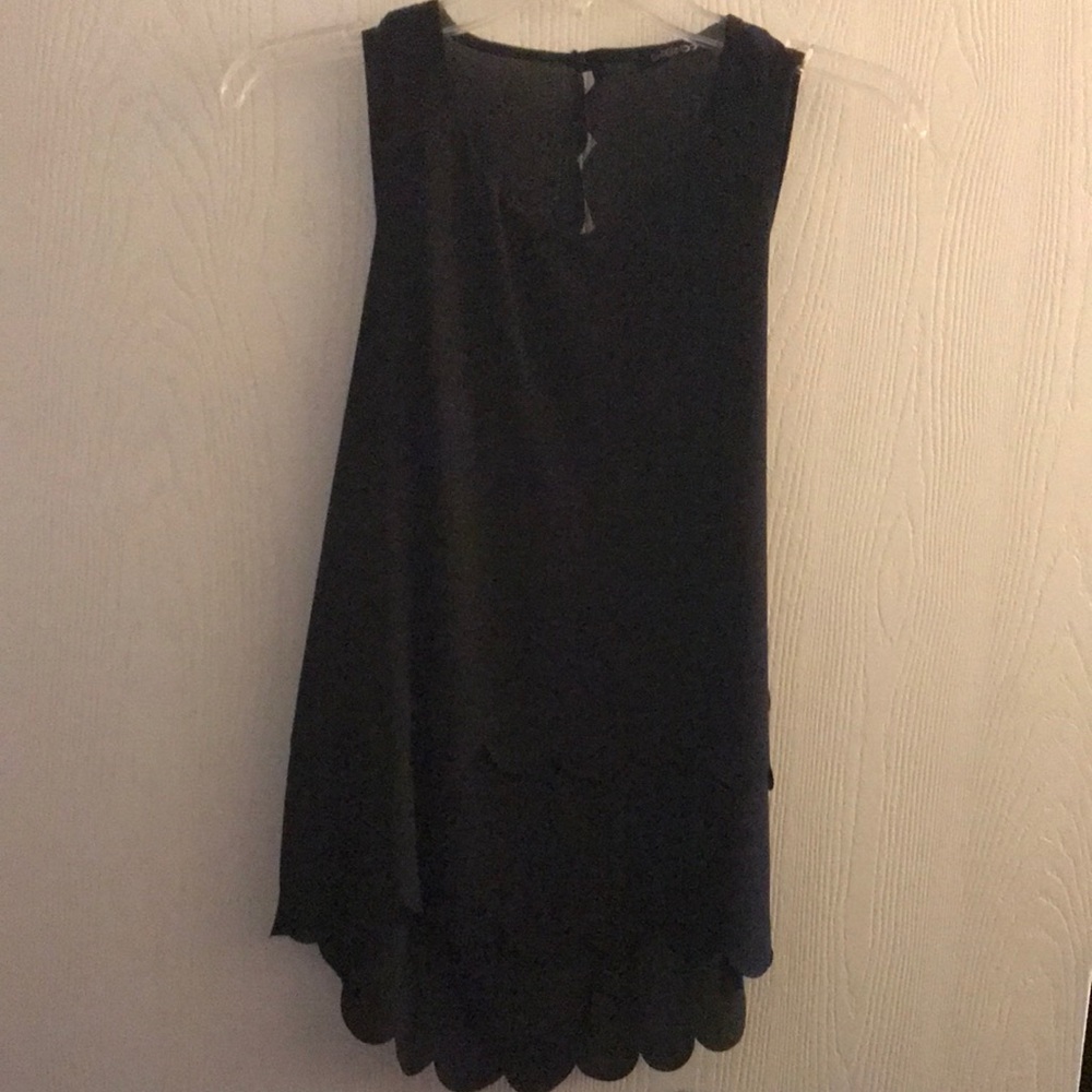 Black Papermoon tank with open back